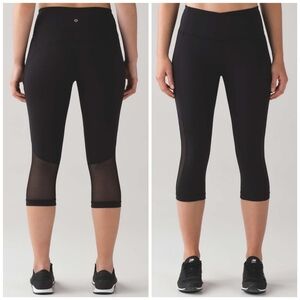 Lululemon Gear Up Crop (17") Black